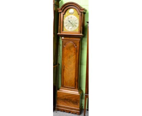 A George III longcase clock with brass dial 