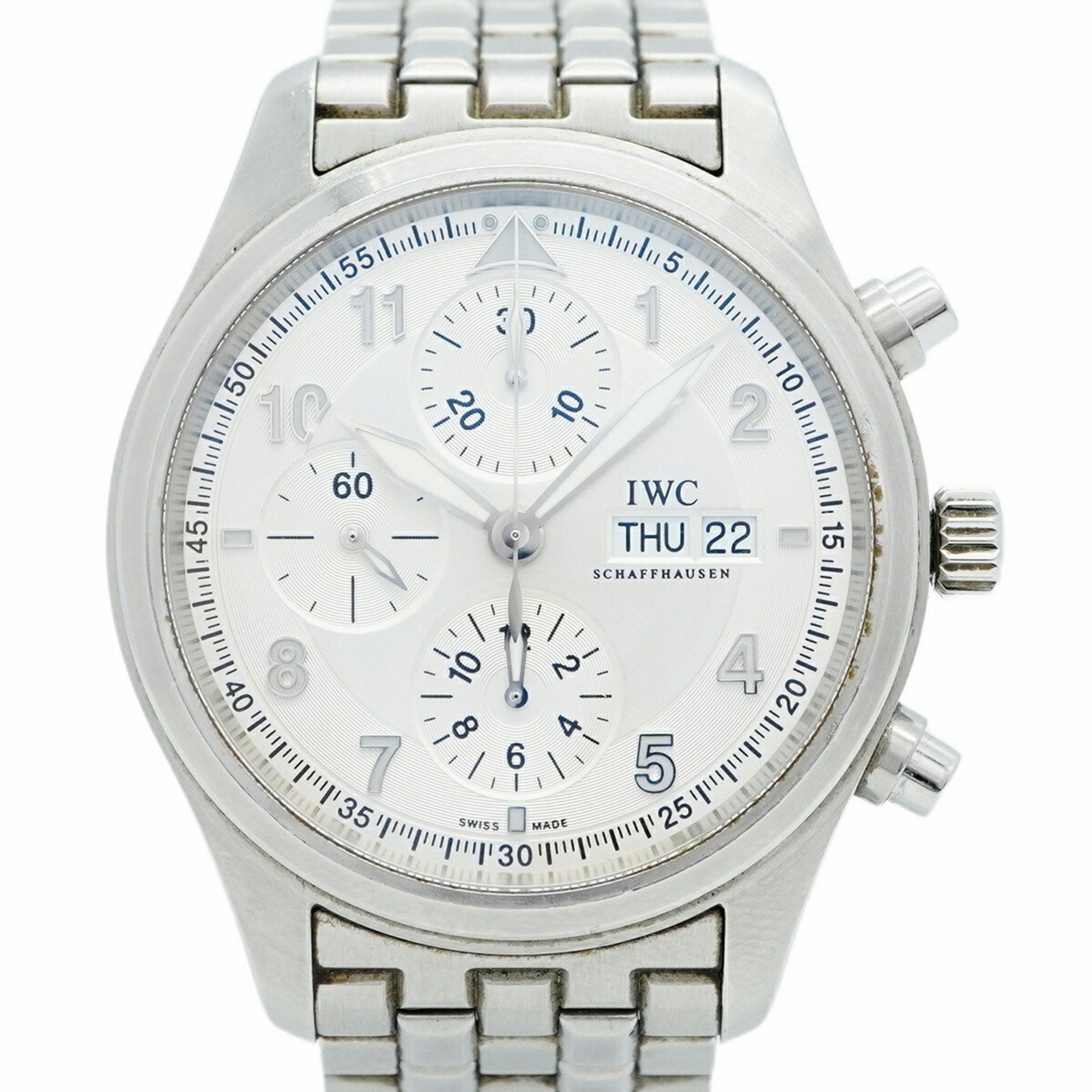 IWC Schaffhausen Spitfire IW371705 Silver Dial Men's Watch