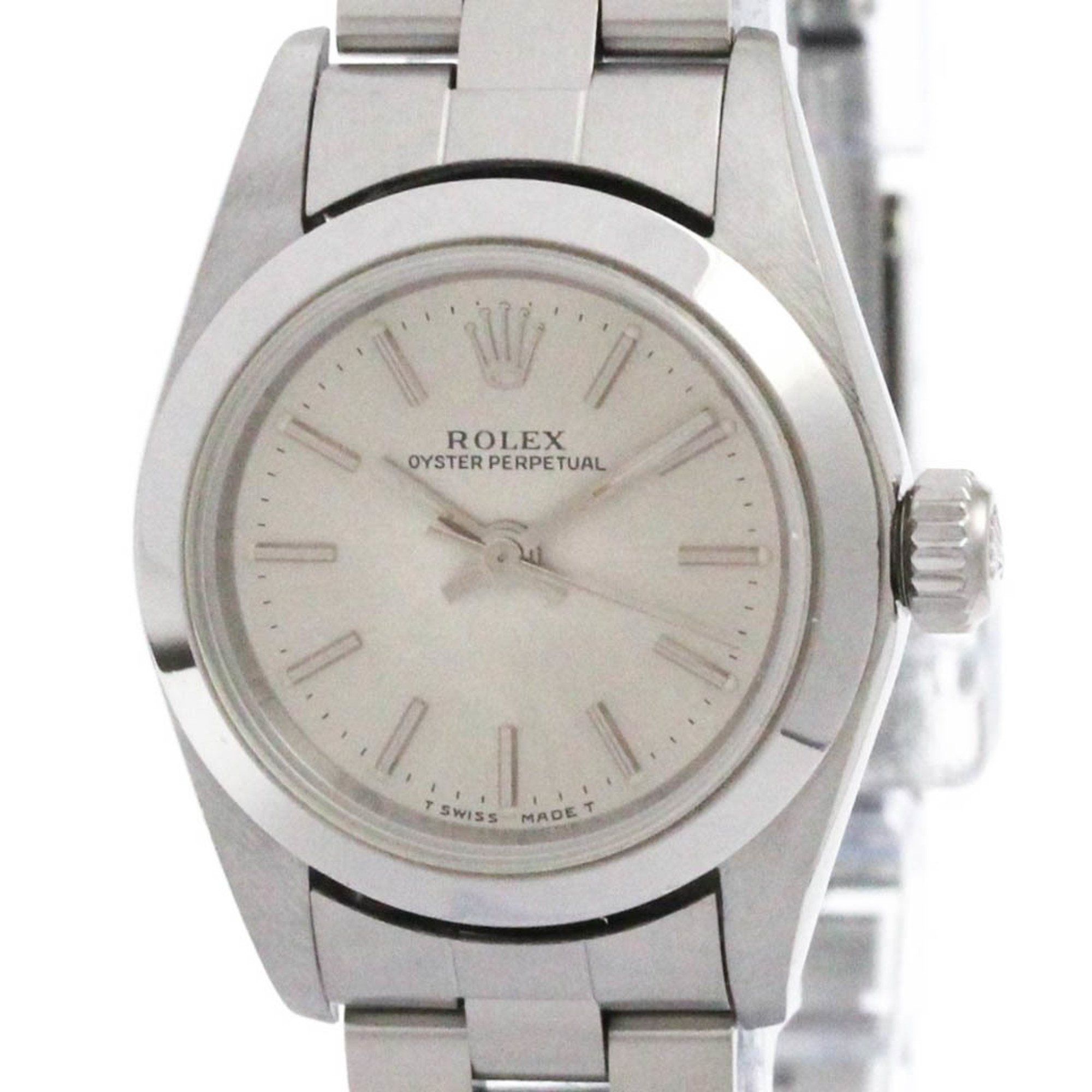 ROLEX Oyster Perpetual 67180 U Serial Automatic Ladies Watch Polished