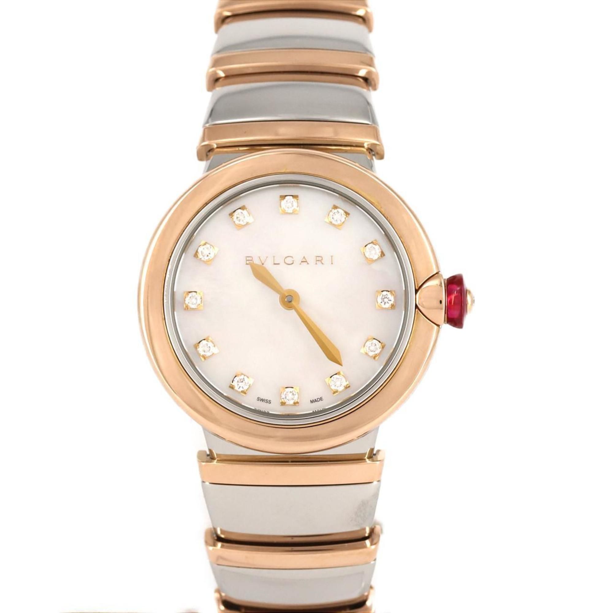 Bvlgari Lucea PG Combi 12P LUP28SG LU28WSPGSPG 12 SSxPG Wristwatch Quartz