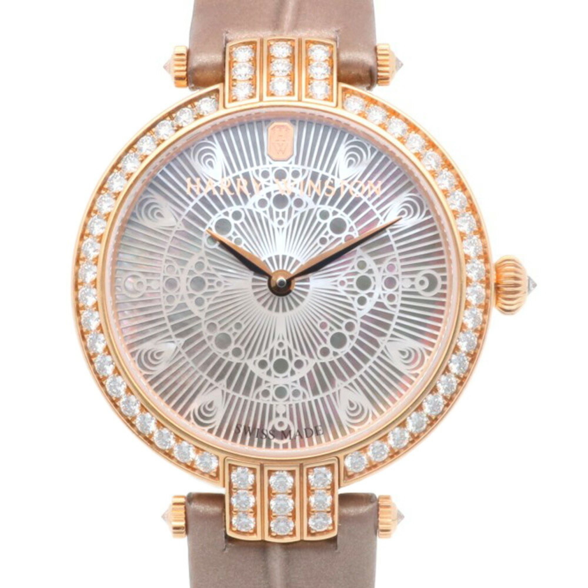 Harry Winston Premiere Lace Watch 18K PRNQHM31RR002 Quartz Ladies HARRY WINSTON Diamond Bezel Shell