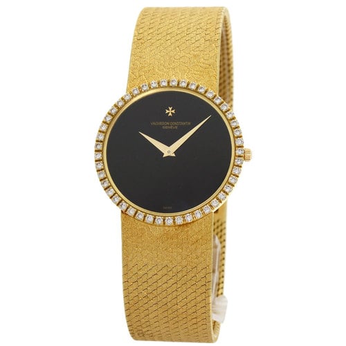 Vacheron Constantin Bezel Diamond Watch 18K Yellow Gold K18YG Men's VACHERON CONSTANTIN