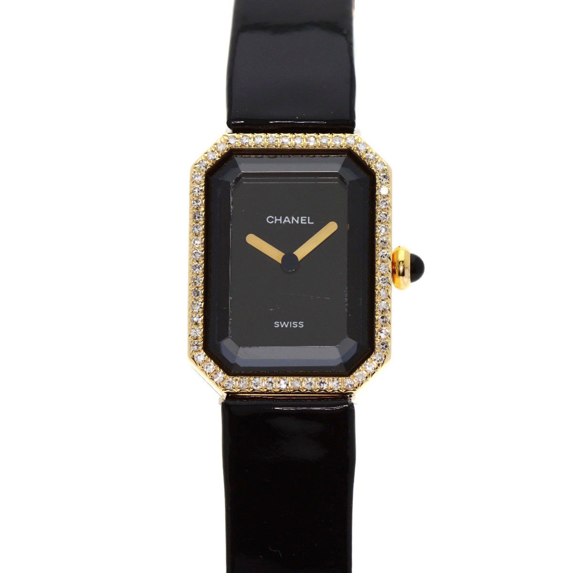 Chanel H0094 Premiere Watch, 18K Yellow Gold, Leather, Women's, CHANEL
