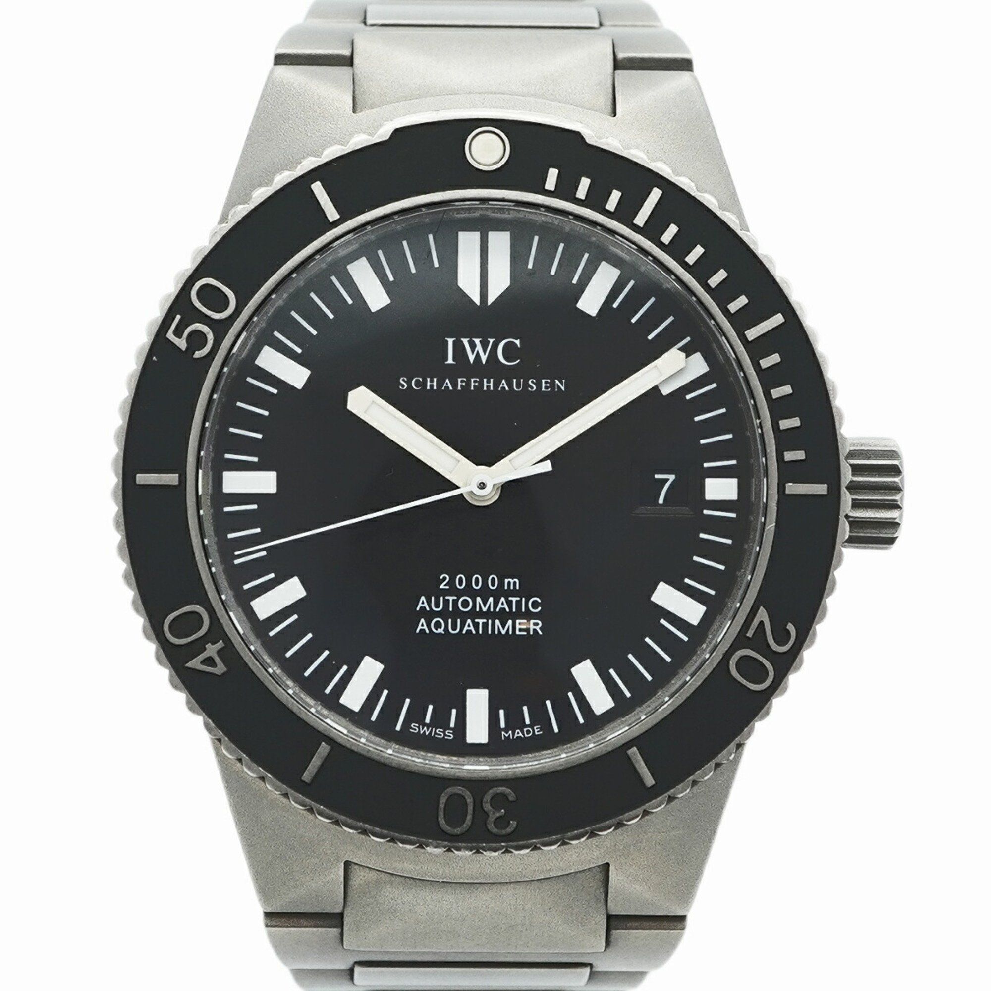 IWC Schaffhausen Aquatimer 3536-001 Black Dial Men's Watch