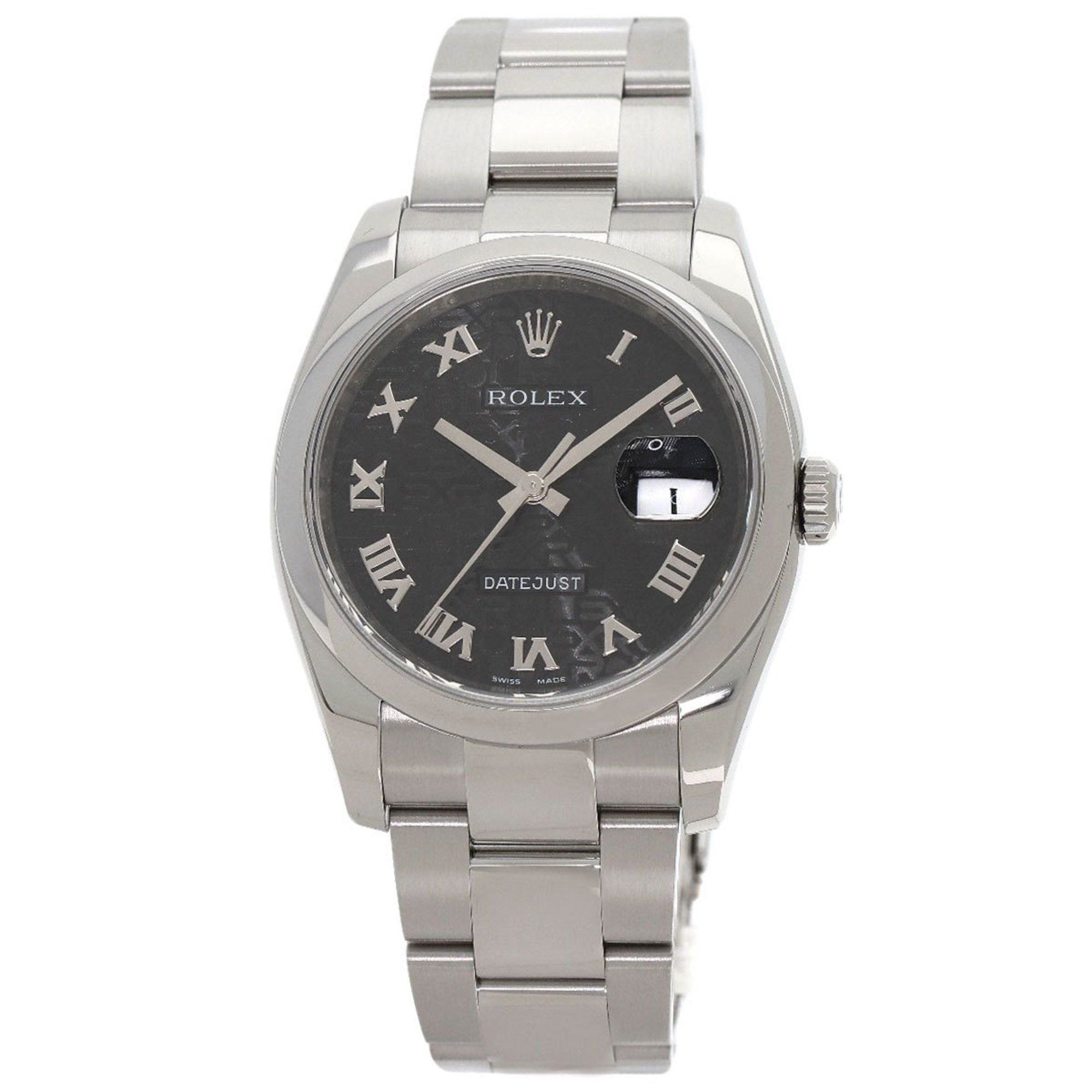 Rolex 116200 Datejust Roman Horicon Watch Stainless Steel SS Men's ROLEX