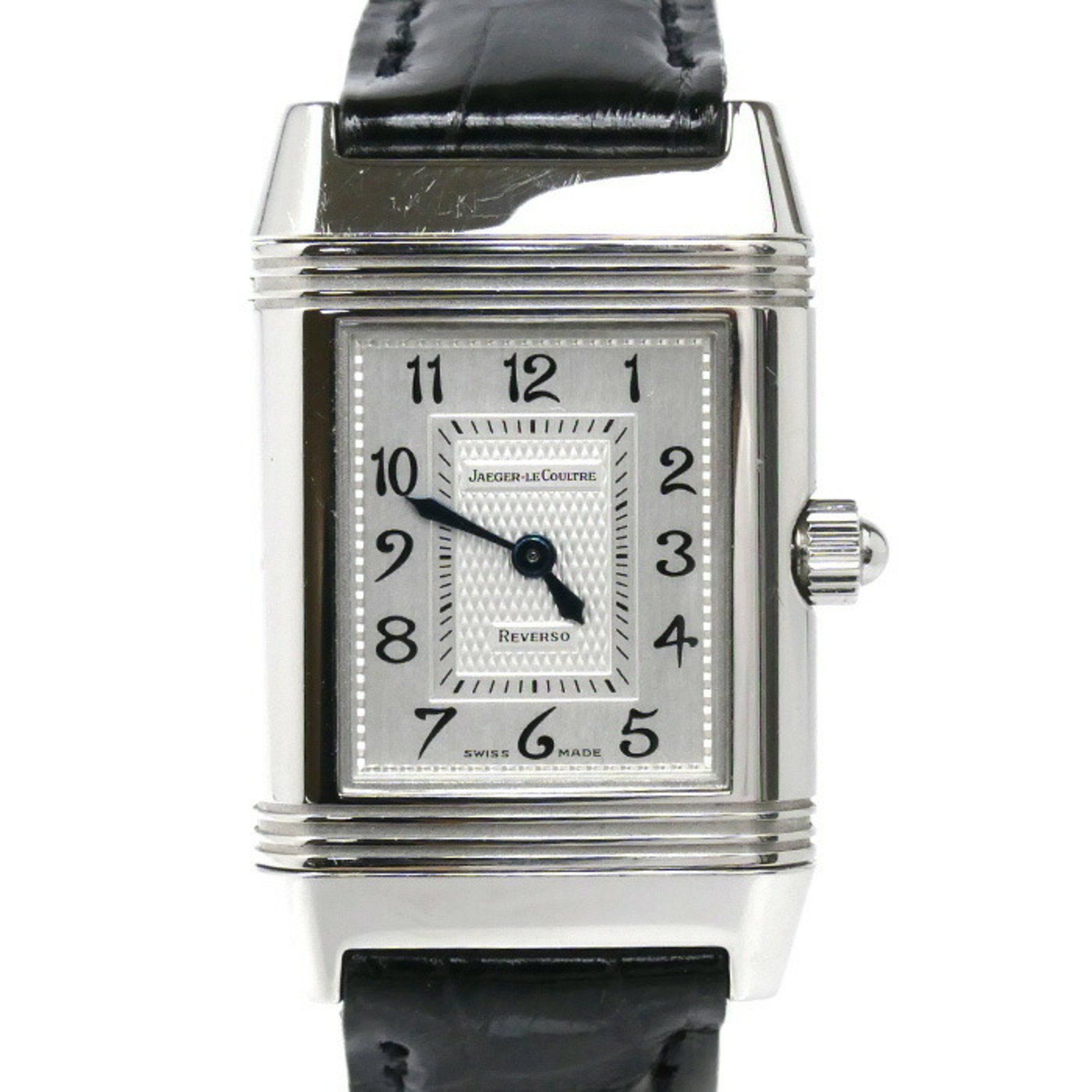 JAEGER-LECOULTRE Reverso Duet Diamond Bezel Watch, Manual Winding, 266.8.44, Men's