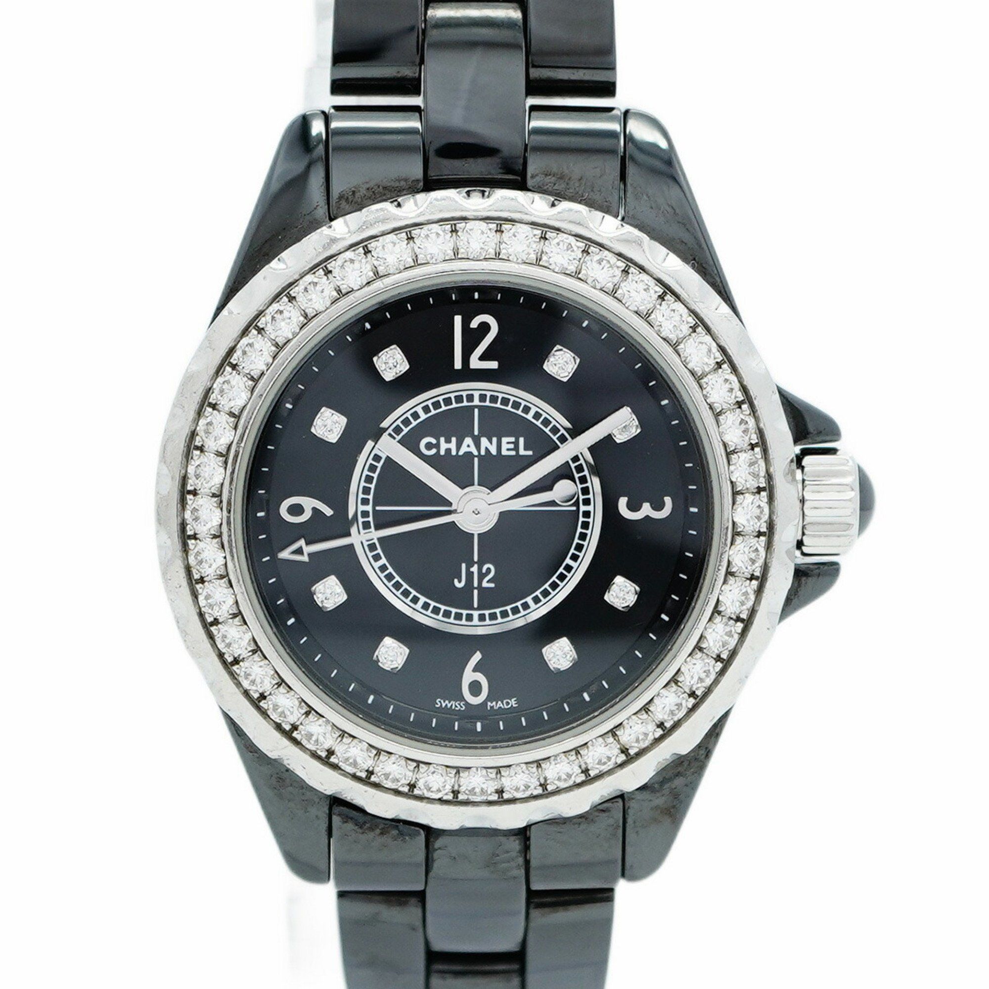 Chanel J12 H2571 Black Dial Women's Watch