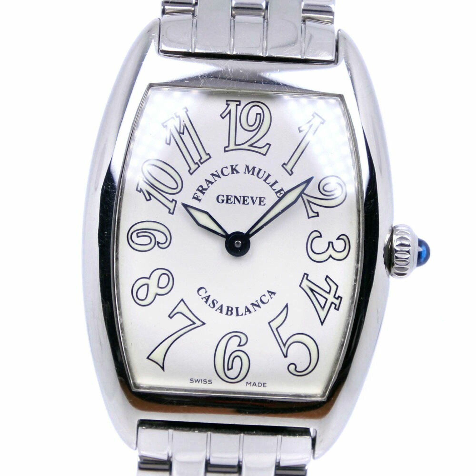 FRANCK MULLER Franck Muller Casablanca 1752QZ stainless steel quartz analog display ladies white dia
