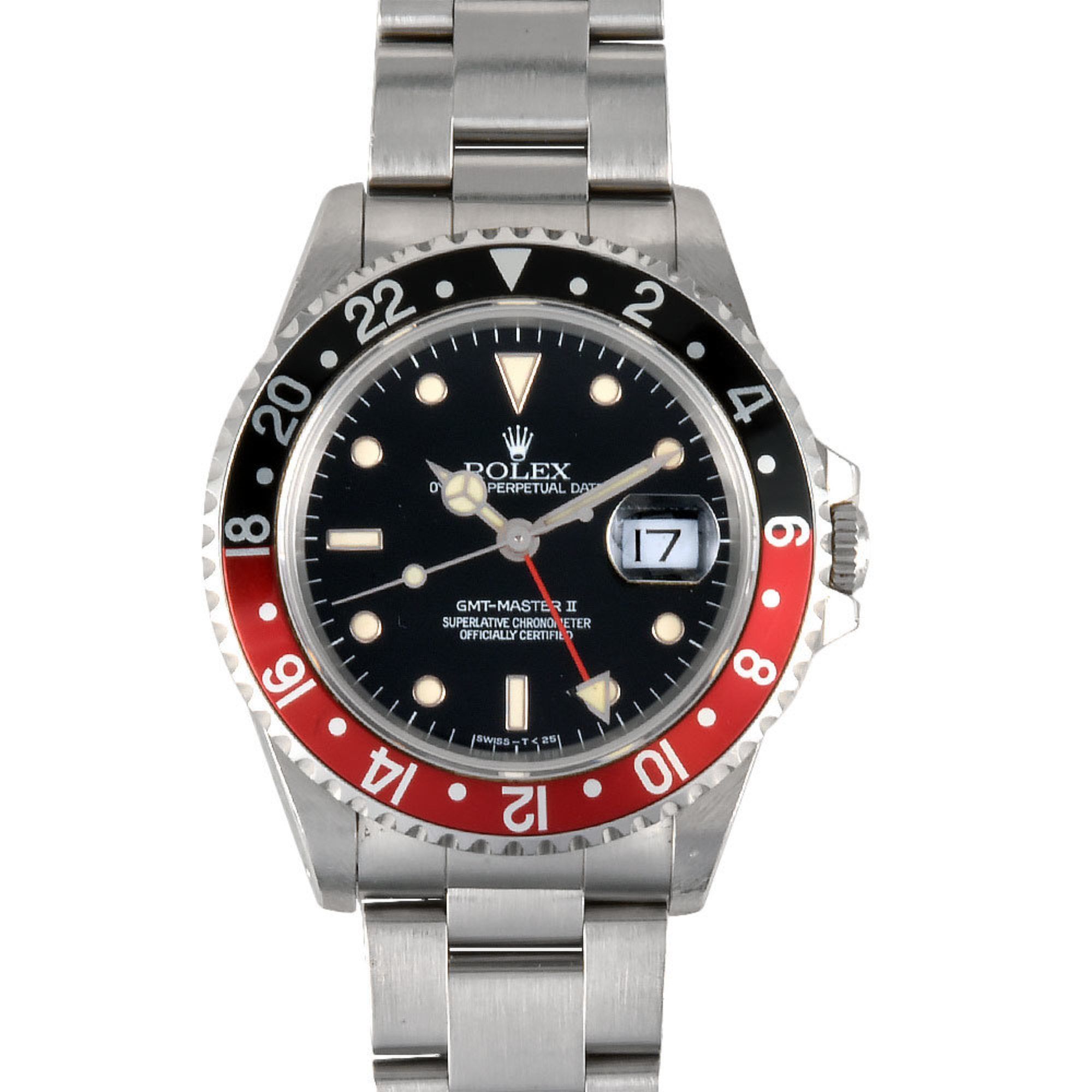 Rolex ROLEX 16710 GMT Master II T series (manufactured in 1996) Automatic watch, black dial, black,