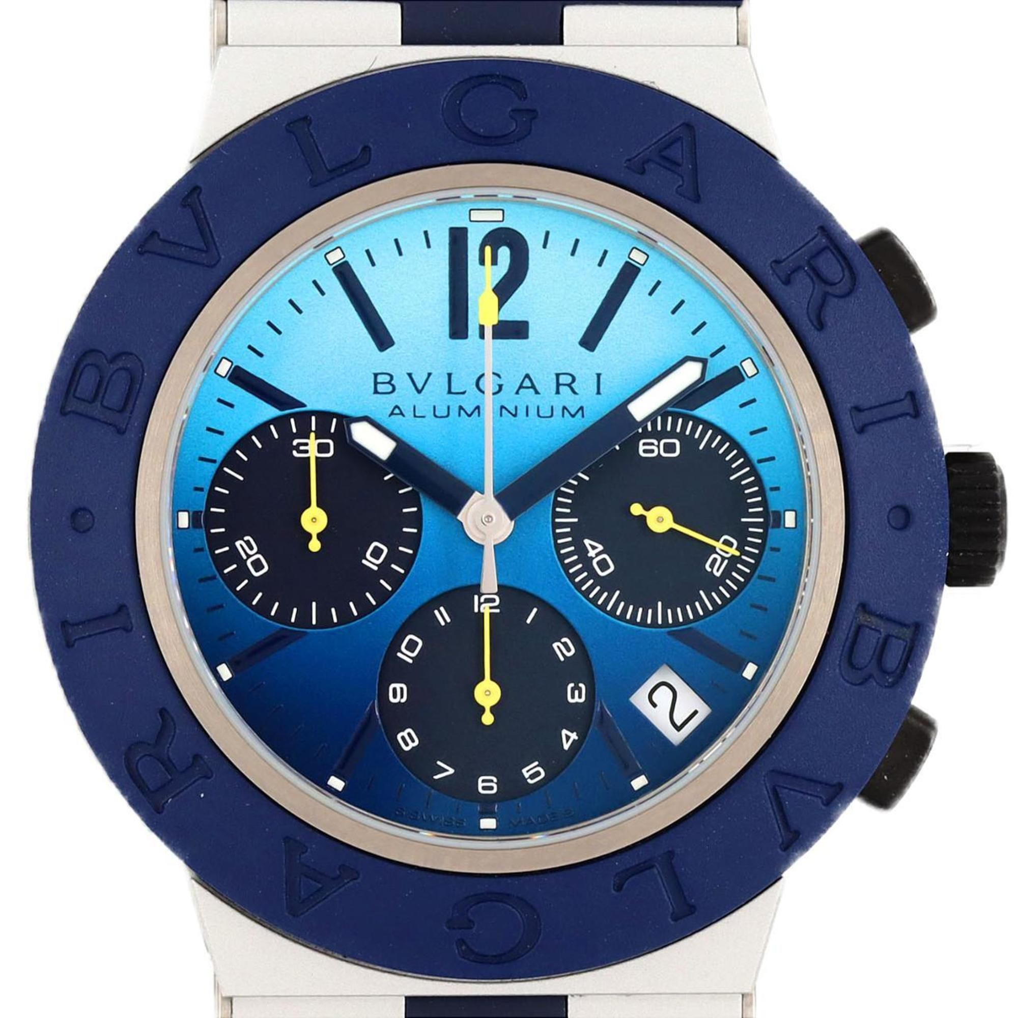 BVLGARI Aluminium Chronograph Capri LIMITED BB40ATCH 103844 Wristwatch Automatic