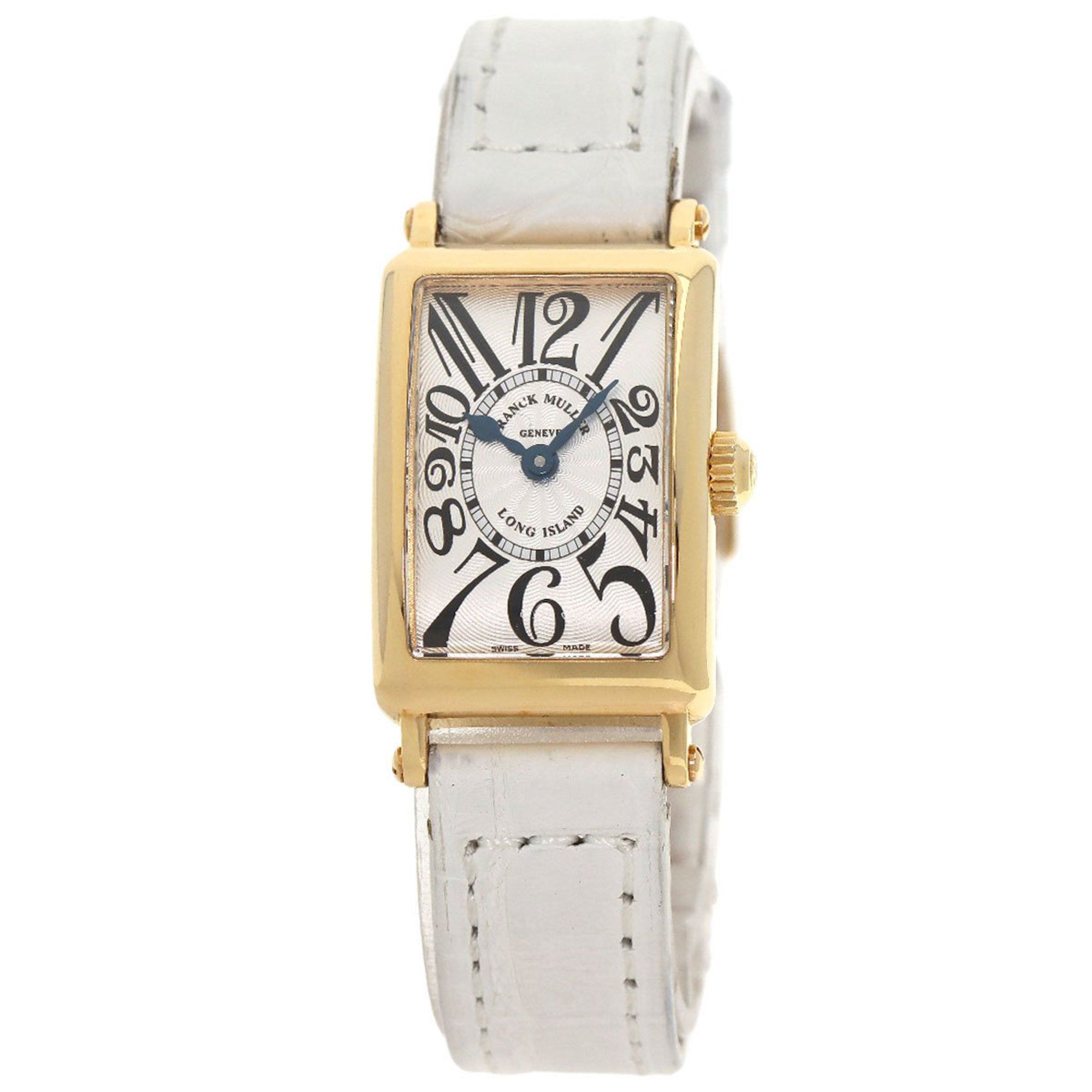 Franck Muller 802 Long Island Watch, 18K Yellow Gold, Leather, Women's