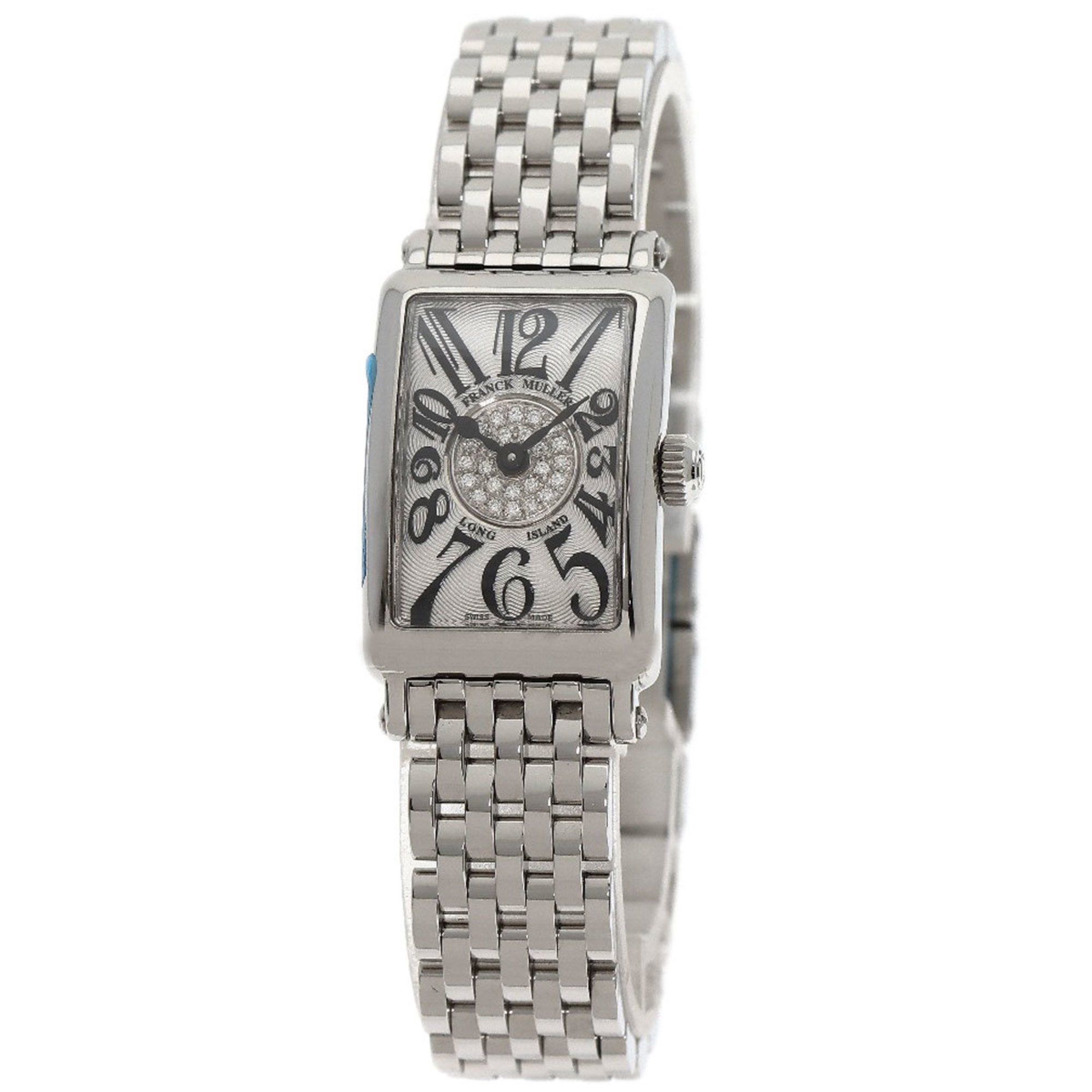 Franck Muller 802QZCD1P Long Island Petite Watch, Stainless Steel/SS, Women's