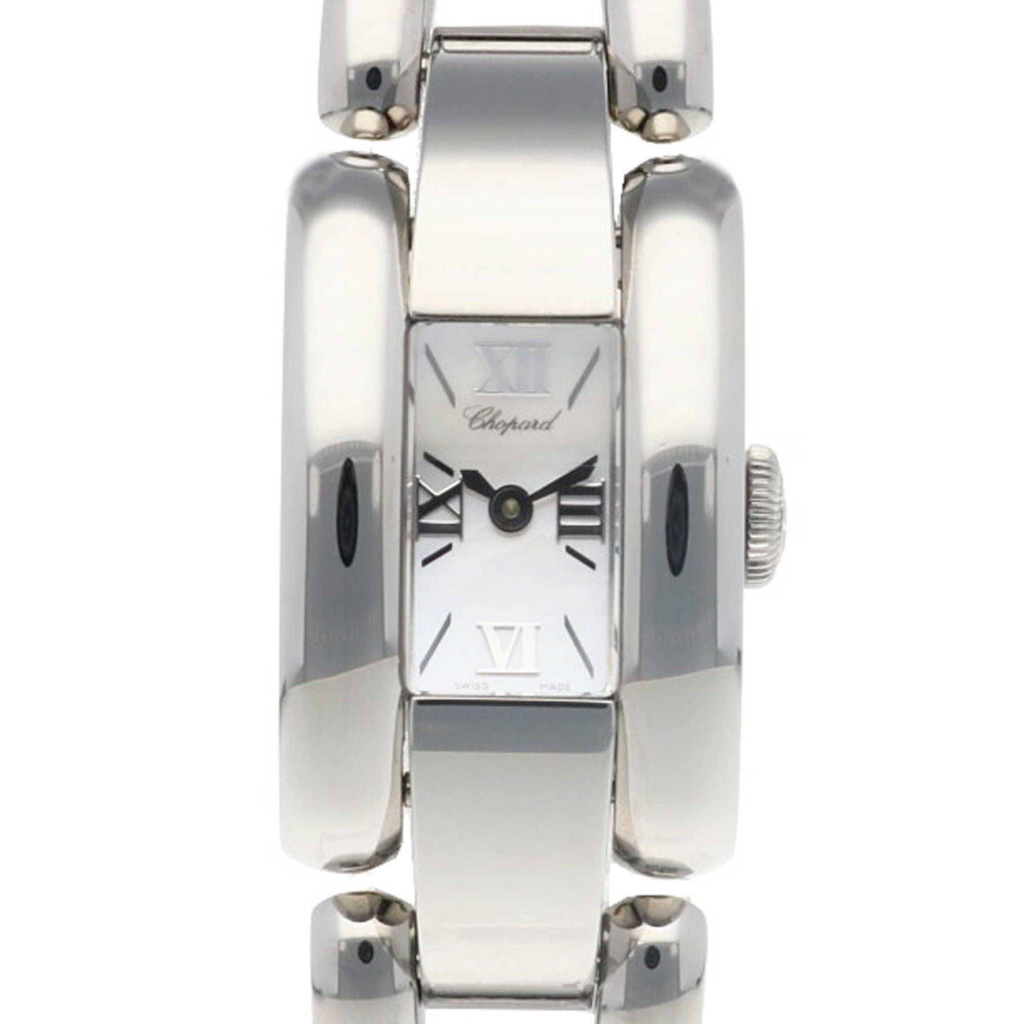 Chopard La Strada Watch Stainless Steel 41/8444 Quartz Ladies White Shell