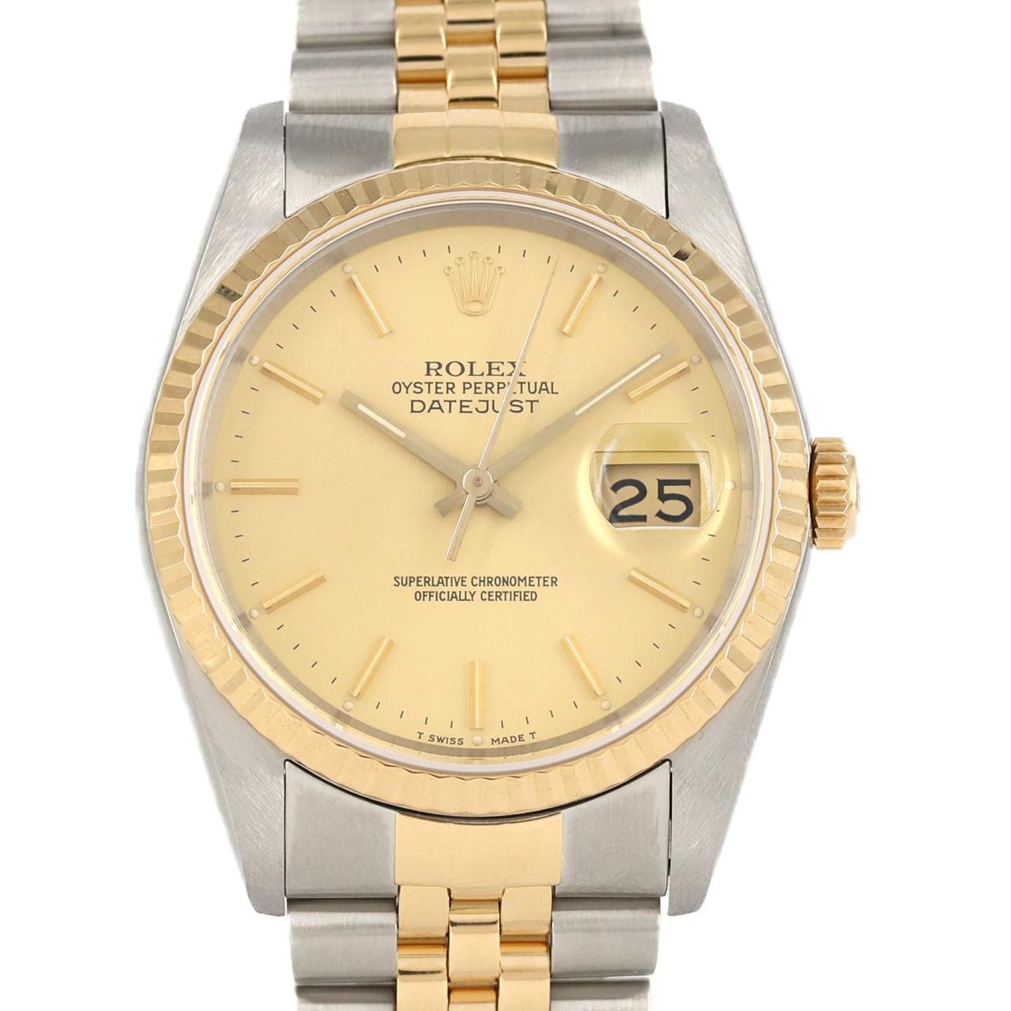 Rolex Datejust 16233 SSxYG Automatic Watch, L Serial