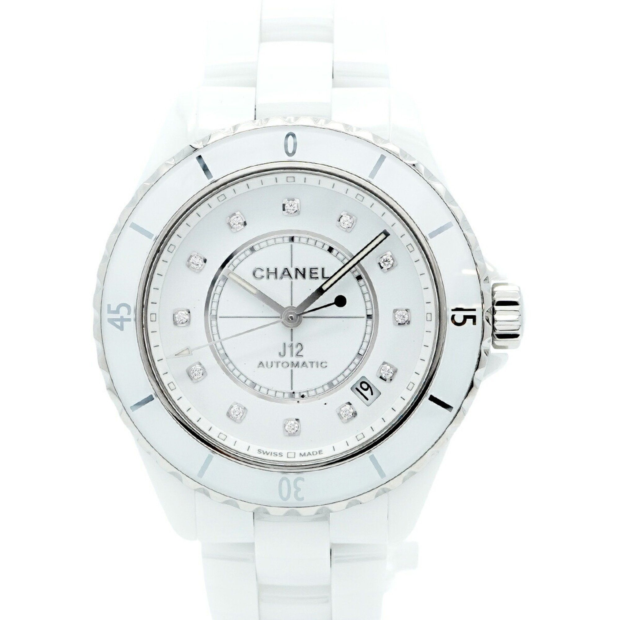 Chanel J12 H5705 White Dial Men's Watch