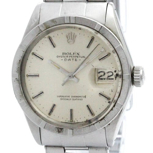 Vintage ROLEX Oyster Perpetual Date 1501 Steel Automatic Mens Watch