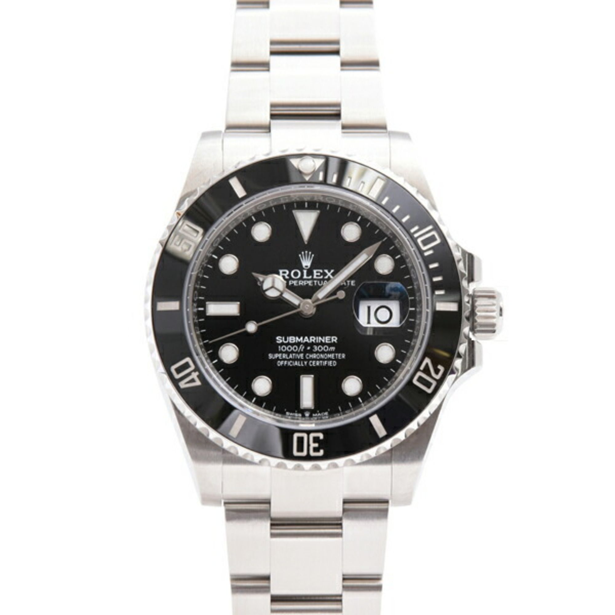 Rolex Men's Submariner Watch, Date Display, Random, Automatic, Black Dial, Stainless Steel, ROLEX 12