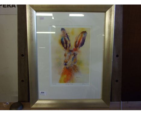 LTD EDITION PRINT (40/395) 'HARVEY HARE' - BY STELLA GILL 