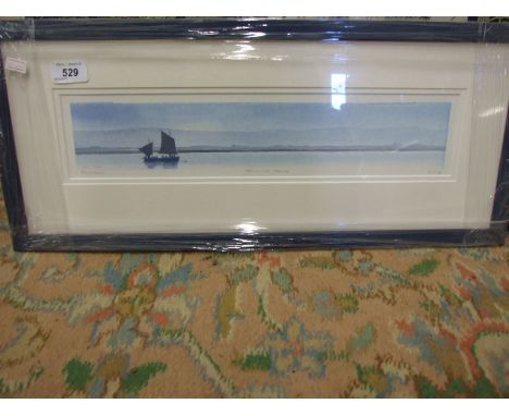 LTD EDITION PRINT (417/700) 'LEAVING THE MOORING' BY MARIE DAVIES