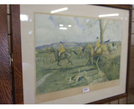 LTD EDITION FOX HUNTING PICTURE - B. A. STEWART (126/356)  