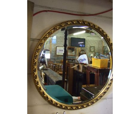 ROUND GILT FRAMED MIRROR 