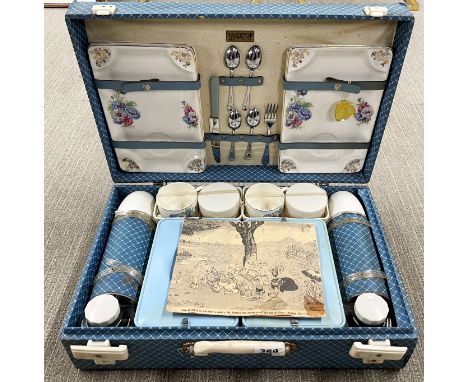 A cased Brexton picnic set with original labels, case 51 x 33 x 15cm.