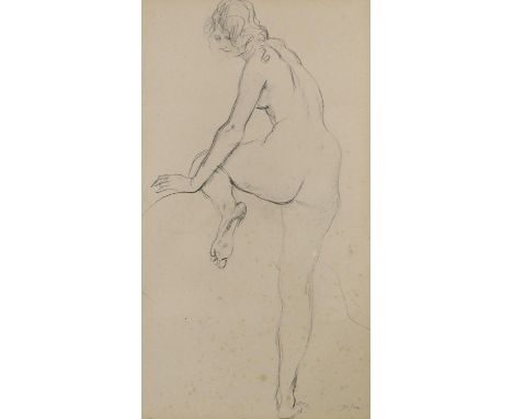 Augustus John (1878-1961), lithograph, Study of a female nude, 22 x 13cm
