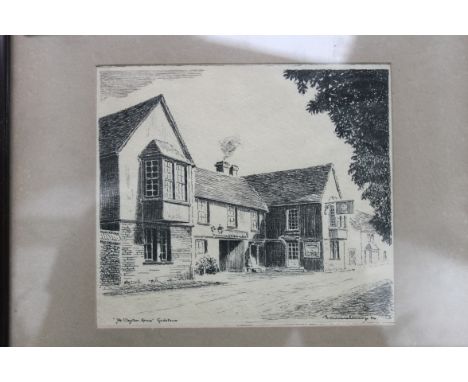 Pen and ink sketch of Ye Clayton Arms signed by artist framed and glazed H11 W13cm

Cost of postage and packaging is £15.99 p