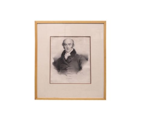 Portrait of G. Canning, engraving, signed in plate, 37 x 29 cm