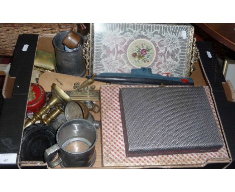 Miscellaneous items inc. metalware and cutlery, etc.