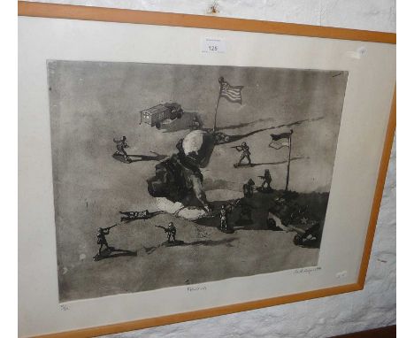 Mark RODGERS (XXI) monotone lithograph 4/25 titled "Field (2) signed and dated 1994 lower right