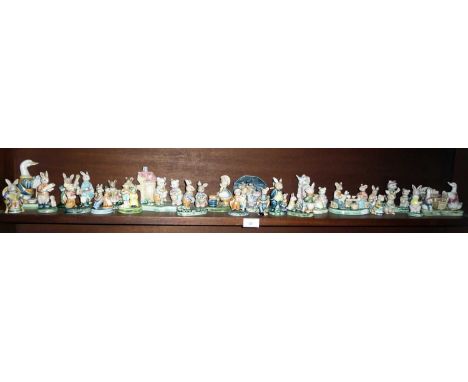 Collection of Albert Kessler china figures (one shelf)