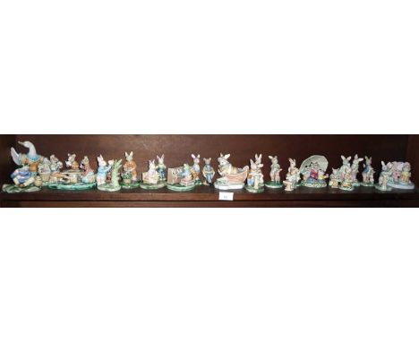 Collection of Albert Kessler china figures (one shelf)