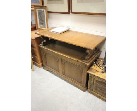 Oak Monk's Bench