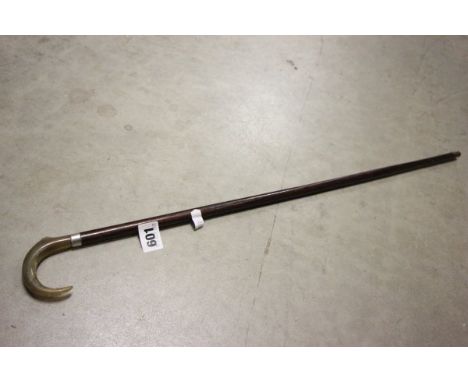 Novelty Baton in the form of a Horn Handled Walking Stick