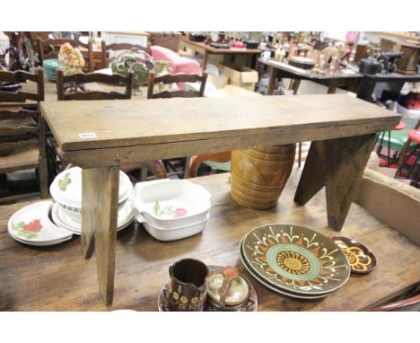 Antique Oak Bench