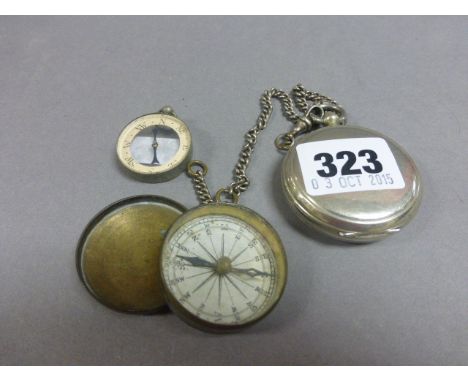 World War I Full Hunter Compass and Two Other Vintage Compass
