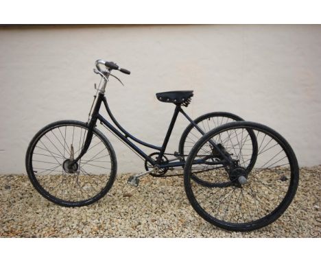 Vintage 'R A Harding of Bath' Tricycle with Drum Brakes and Extending Chasis