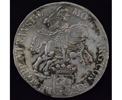 Netherlands, Holland, Ducaton, 1734, issued for the province of Overyssel, Obverse: Armoured Knight on horse holding sword ab