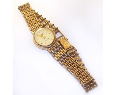 Rotary 9ct gold ladies vintage watch, Quartz Condition reports are not available for our Interiors Sale.