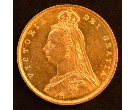Queen Victoria, Half-Sovereign, 1887, Jubilee bust l. R. High shield, edge milled, gold, weight 4g, S.3869, VF.