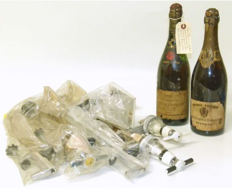 A bottle of Moet &amp; Chandon from 1919 given to celebrate the close of the First World War and a bottle of Compte Boulet D'