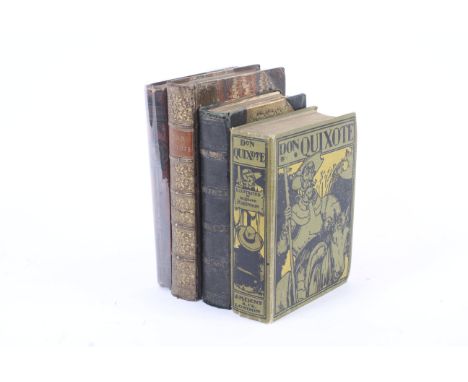 Four editions of Cervantes’ Don Quixote. Including the Harrison edition (London ?
1784) containing 2 plates engraved by Willi