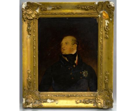 Attributed to John Linnell, British 1792-1882- "Frederick, Duke of York and Albany", after Sir Thomas Lawrence PRA FRS; oil o