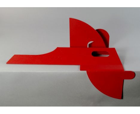 Peter Hicks, British, late 20th/early 21st century- "Shelf Shark", 2004; painted steel, length 42.5cm, width 18cm, (may be su
