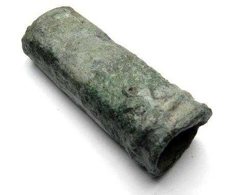 Bronze Age Socketed Hammer.   Circa 1000 - 800 BC. Size: 64.61 mm. A late Bronze Age socketed hammer of rectangular form with