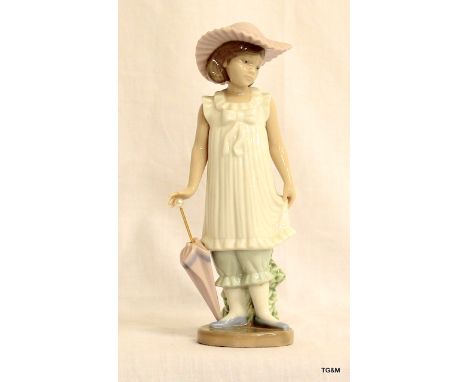 A Nao Figure Vintage April Showers, Girl With Parasol