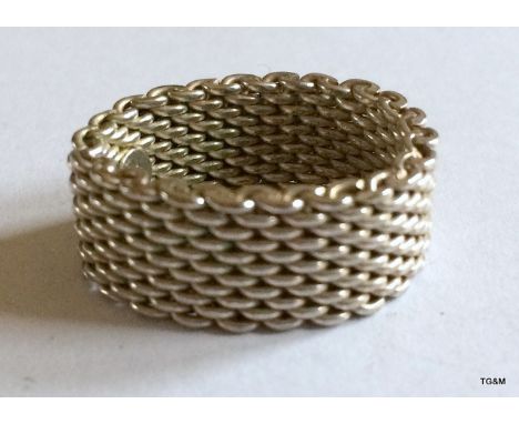 Genuine Tiffany Mesh Ring