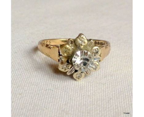 A 9ct gold ring size N