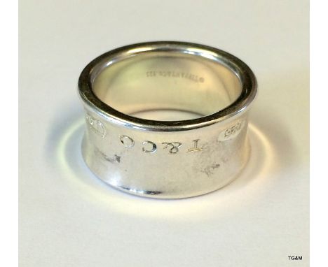 Genuine Tiffany Silver Ring Hallmarked 925 Size S